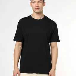 buda jeans co Men Typographic Print Relaxed Fit Crew-Neck T-Shirt image 2