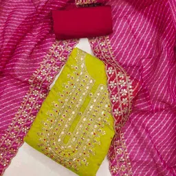 griva designer Women Unstitched Dress Material image 2