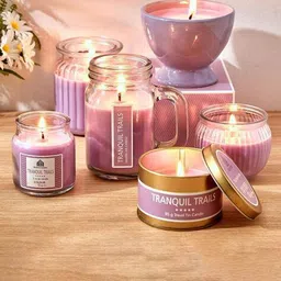 home centre Lavender Scented Jar Candle image 2