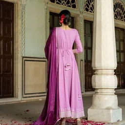 anni designer Women Anarkali Kurta Set image 2