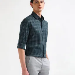 arrow Men Checked Slim Fit Shirt with Patch Pocket image 2