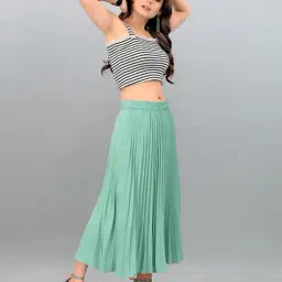 zwerlon x ag Women A-Line Skirt with Elasticated Waistband image 2