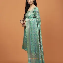 mbz.in by meena bazaar Women Self-design Unstitched Dress Material image 2