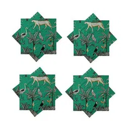 handicraft-palace Set of 6 Leaf Print Table Napkins image 2