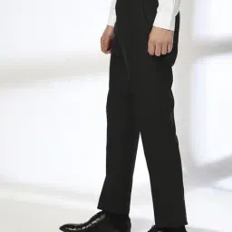 john players Men Flat-Front Slim Fit Trousers image 2