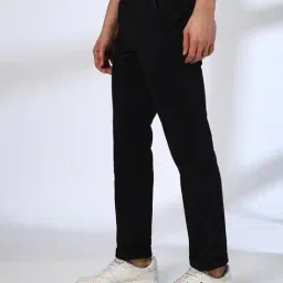 john players Men Flat-Front Slim Fit Trousers image 2