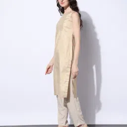 svrnaa by azorte Brocade Straight Kurta image 2