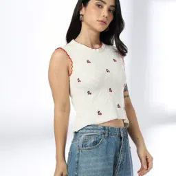 rio Women Embroidered Regular Fit Top image 2