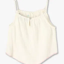 kg frendz Girls Embroidered Regular Fit Crop Top image 2