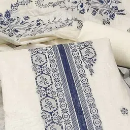 svaraa Women Floral Unstitched Dress Material image 2