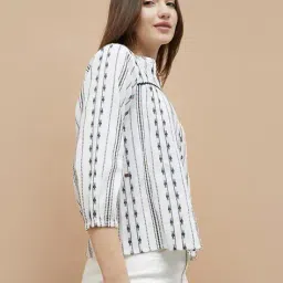 fame forever by lifestyle Women Embroidered Regular Fit Top image 2