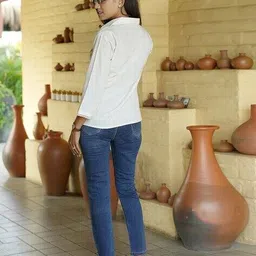 nyrika Women Embroidery Relaxed Fit Shirt  image 2