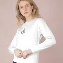 crimsoune club Women Self-design Sweatshirt image 2