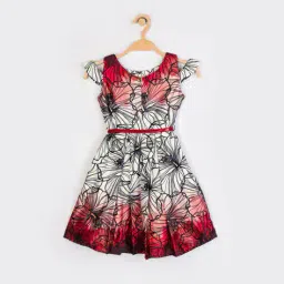 peppermint Floral Print Fit & Flare Dress image 2