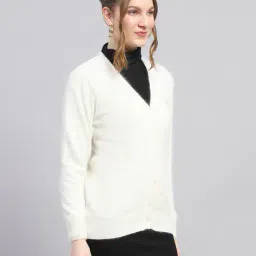 monte carlo Women Self-design Cardigan image 2