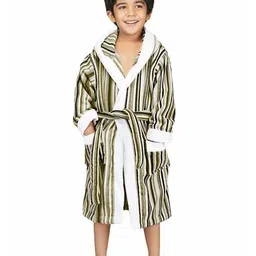 rangoli Cotton Absorbent Hooded Bathrobe image 2
