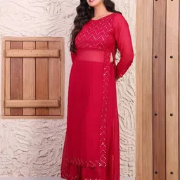 deebaco Women Georgette 2-Piece Sets image 2