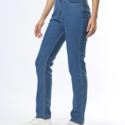 buda jeans co Lightly Washed High-Rise Straight Jeans image 2
