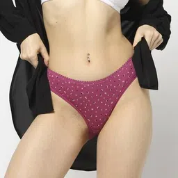 yousta Women Pack of 3 Printed Bikini Briefs image 2