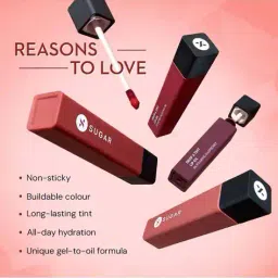 sugar cosmetics Drop A Tint Lip Oil - 01 Timeless Taupe image 2