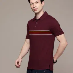 buda jeans co Men Striped Regular Fit Polo T-Shirt image 2