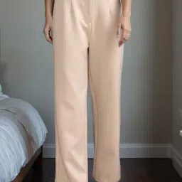Shein Full Length Fixed Waist Single-Pleated Pants image 1