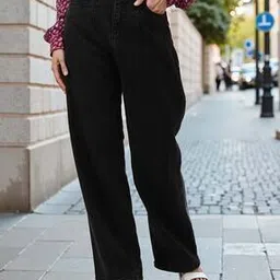 Shein Full Length High Rise Pleated Loose Fit Jeans-picture-17