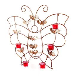 home sparkle Butterfly Iron Wall Sconce Votive Candle Holder image 3