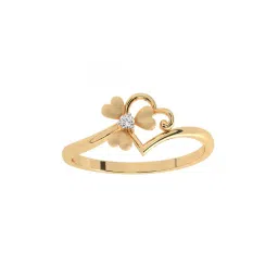 p.c. chandra jewellers Gold-Plated Stone-Studded Ring image 3