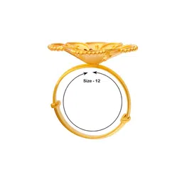 p.c. chandra jewellers Floral-Design Yellow Gold Ring image 3