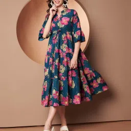 leia Women Midi Floral Dress image 1