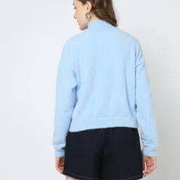 yousta Women Faux-Fur High-Neck Pullover image 3