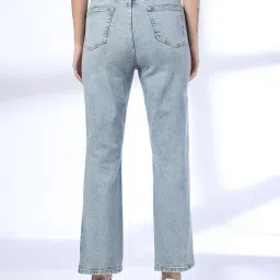 dnmx Women Acid-Wash Straight Fit Jeans image 3