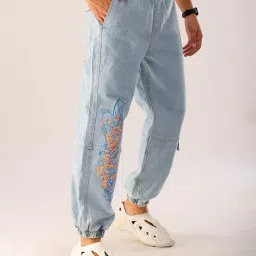 the indian garage co Men Loose Fit Utility Cargo Joggers image 3