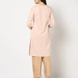 avaasa mix n' match Women Foil Print Straight Kurta image 3