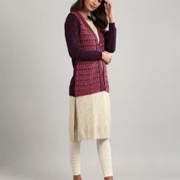 aurelia Women Geometric Pattern Cardigan image 3