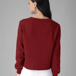 kotty Cartoon  Print Cuffed Sleeves Sweatshirt image 3