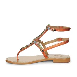saint g Women Embellished T-Strap Sandals image 3