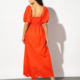 outryt by azorte Puff Sleeve Maxi Dress image 3