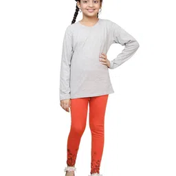 indiweaves Pack of 2 Floral Printed Leggings image 3