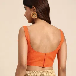 indie picks Striped Square-Neck Back-Open Blouse image 3