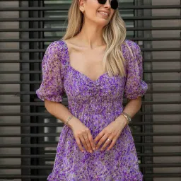 sheetal associates Floral Print A-Line Dress image 3