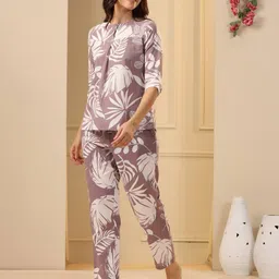 say Women Floral Print Nightwear Set image 3