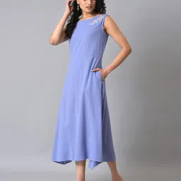 w A-Line Dress with Insert Pockets image 3