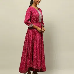 rangriti Women Printed Flared Dress image 3