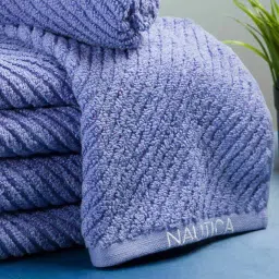nautica Set of 6 Striped Cotton Hand Towels 24" x 16" image 3