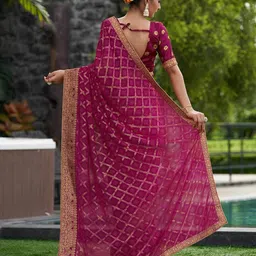 rekha maniyar Printed Saree with Contrast Border image 3