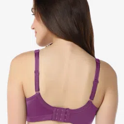 amante Non-Padded Non-Wired Full Coverage Elegant Lace Support Bra  - BRA101301 image 3