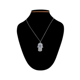 thrillz Men Silver-Plated Chain with Evil-Eye Pendant image 3