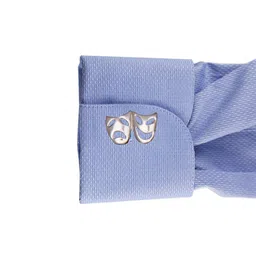 the tie hub Comedy and Tragedy Mask Cufflinks image 3